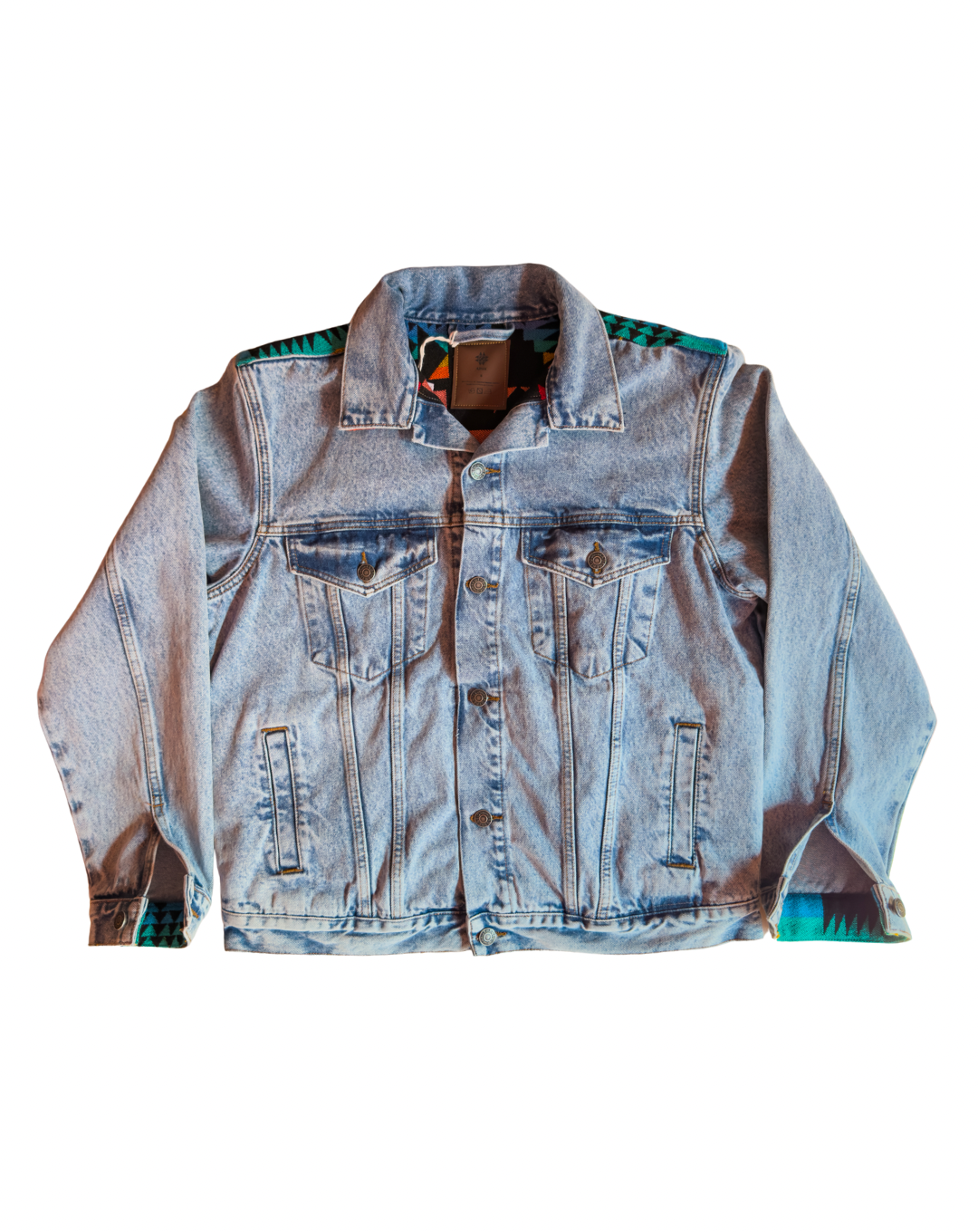Coral Blue Jacket with Internal Lining