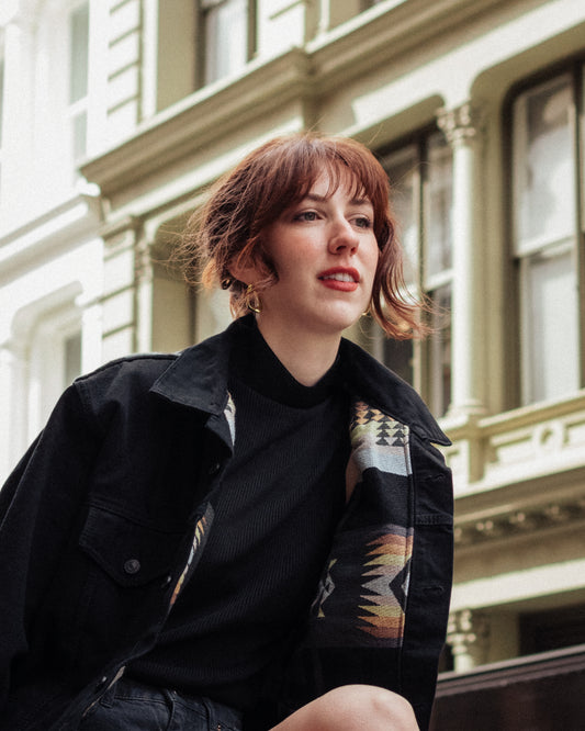 Resplandor Black Jacket con Forro Interno