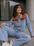 Earth Cropped Denim Jacket