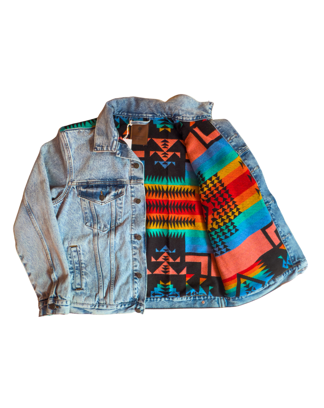 Coral Blue Jacket con Forro Interno