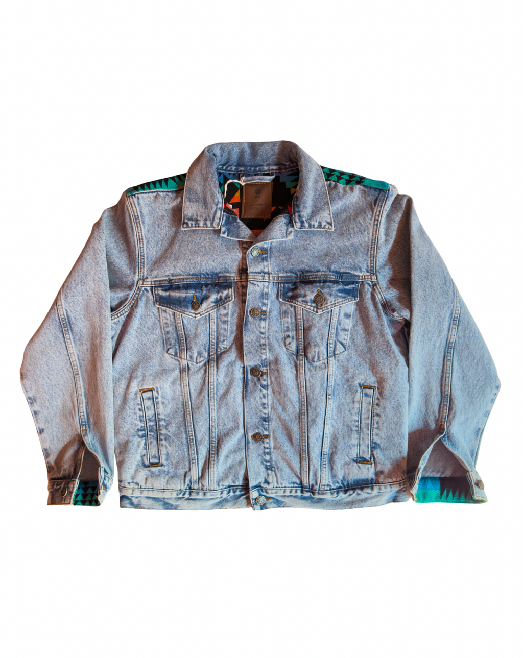 Coral Blue Jacket with Internal Lining
