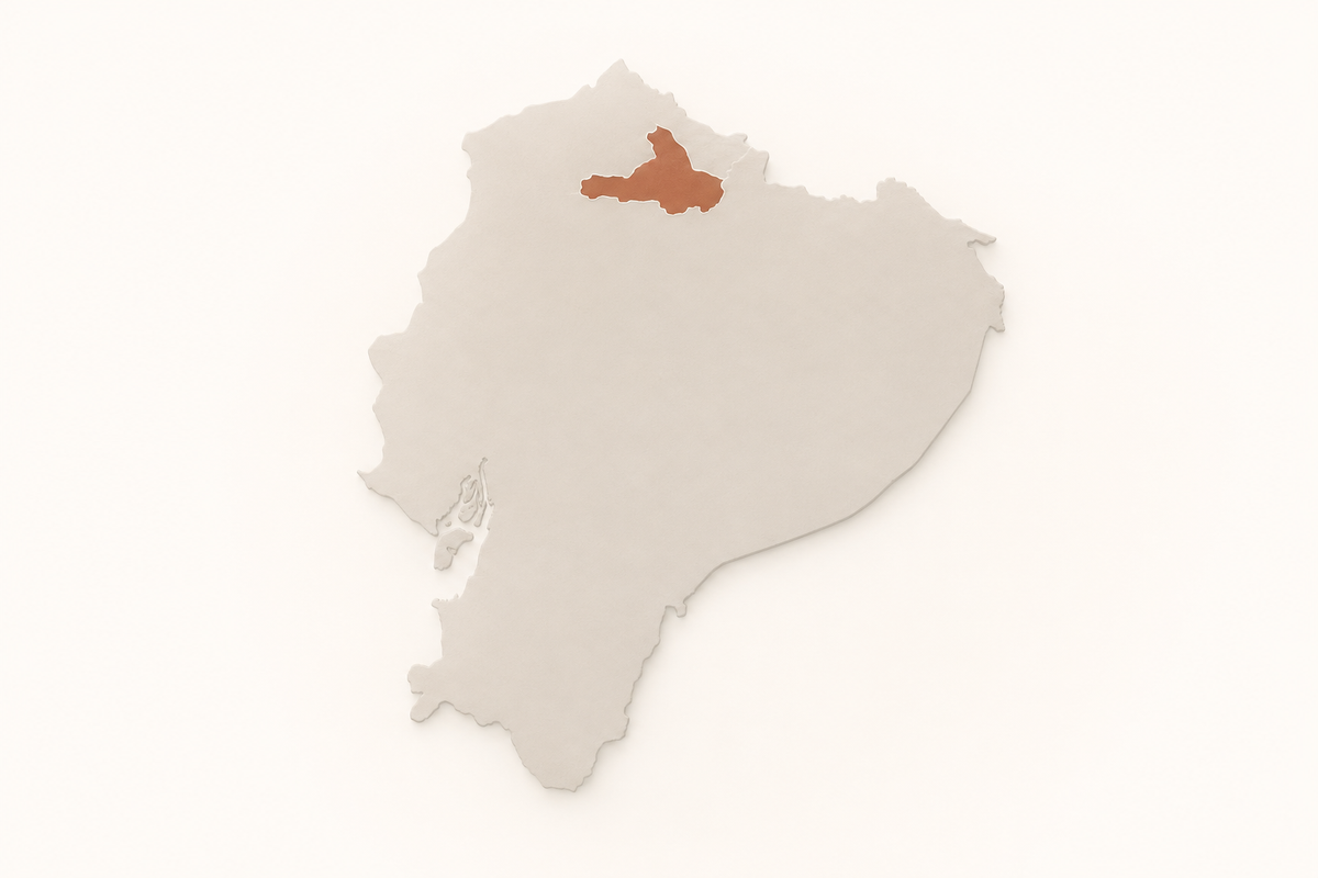 Mapa de la producción de APUK en Ecuador