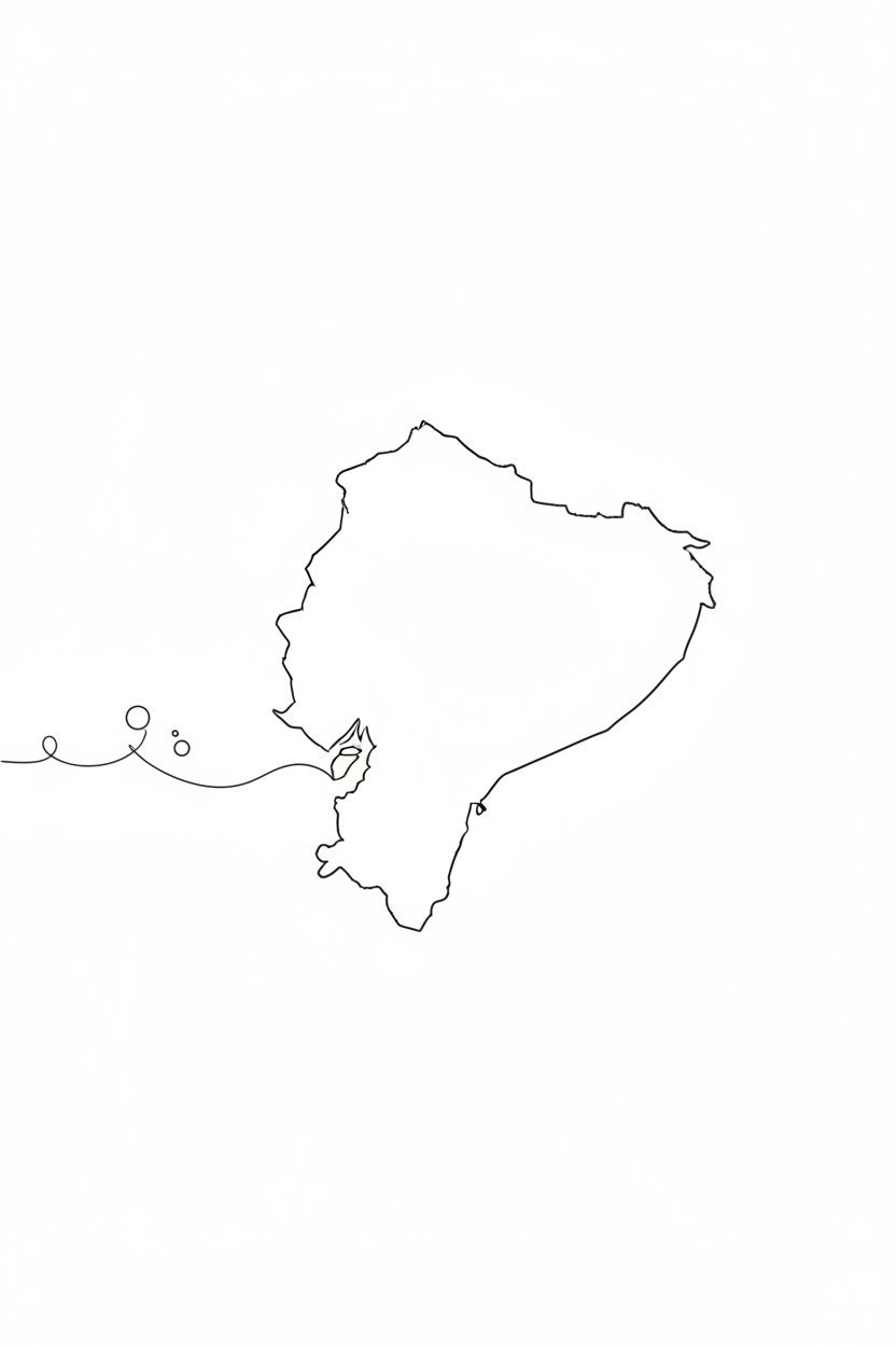 Mapa de la producción de APUK en Ecuador