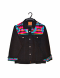 Turquoise Twist Black Jacket